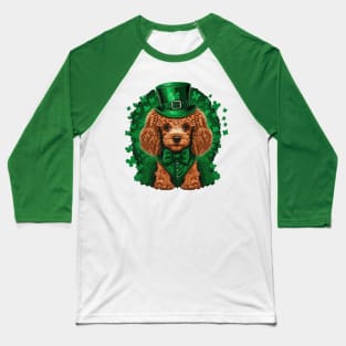 Poodle St. Patrick's day Baseball T-Shirt